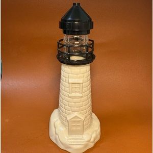 Vintage glass decor light house perfume bottle